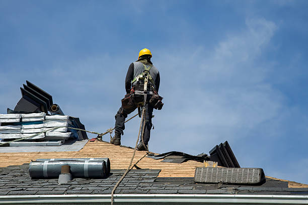 Professional Metal Roofing technician working in Powderly, TX
